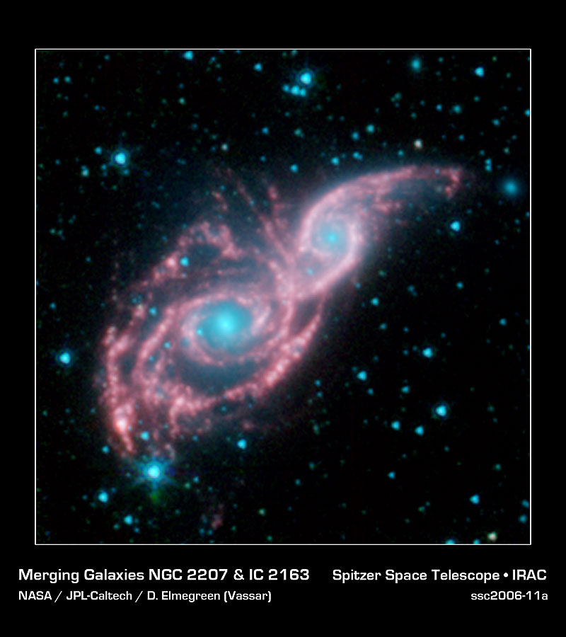  NGC 2207  IC 2163