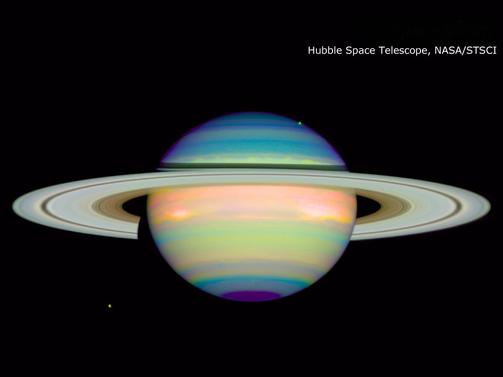 Сатурн в инфракрасных лучах