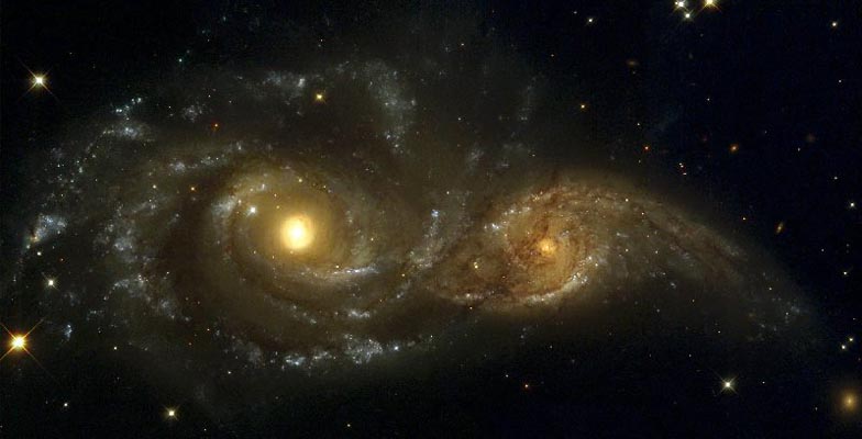  NGC 2207  IC 2163
